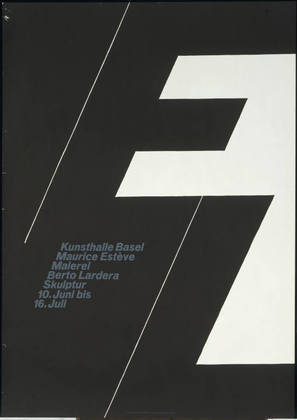 Armin Hofmann (Swiss, born 1920)  Kunsthalle Basel, Maurice Esteve, Malerie, Berto Lardera